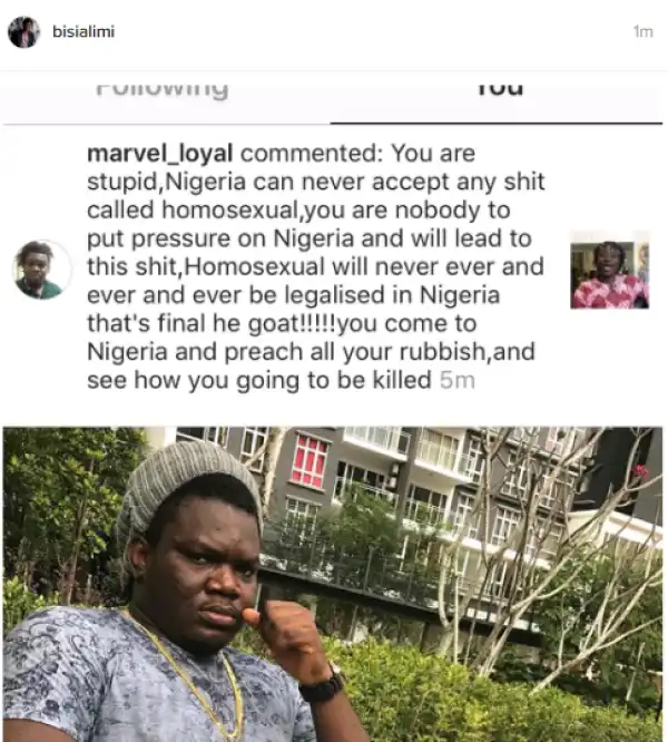 Gay rights activist, Bisi Alimi recieves another death threat